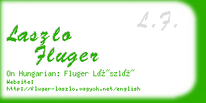 laszlo fluger business card